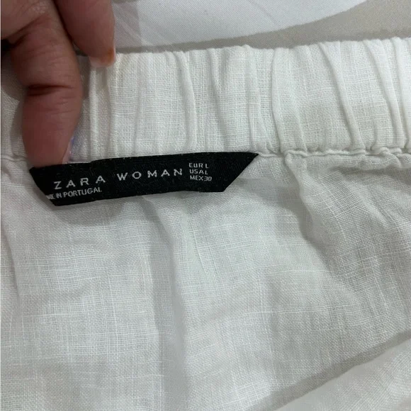 💰PRICE ⬇️
ZARA WOMAN • White linen Large Sleeve Blouse • sz Large - Picture 3 of 11